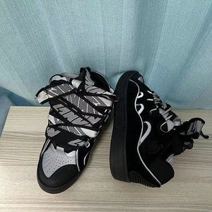 Lanvin Lace Up Low Top Versatile Bread Shoes